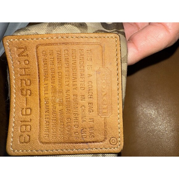 Coach 9183 British Tan Glove-Tanned Leather Duffle Sac Shoulder Bag Vintage - Picture 7 of 16